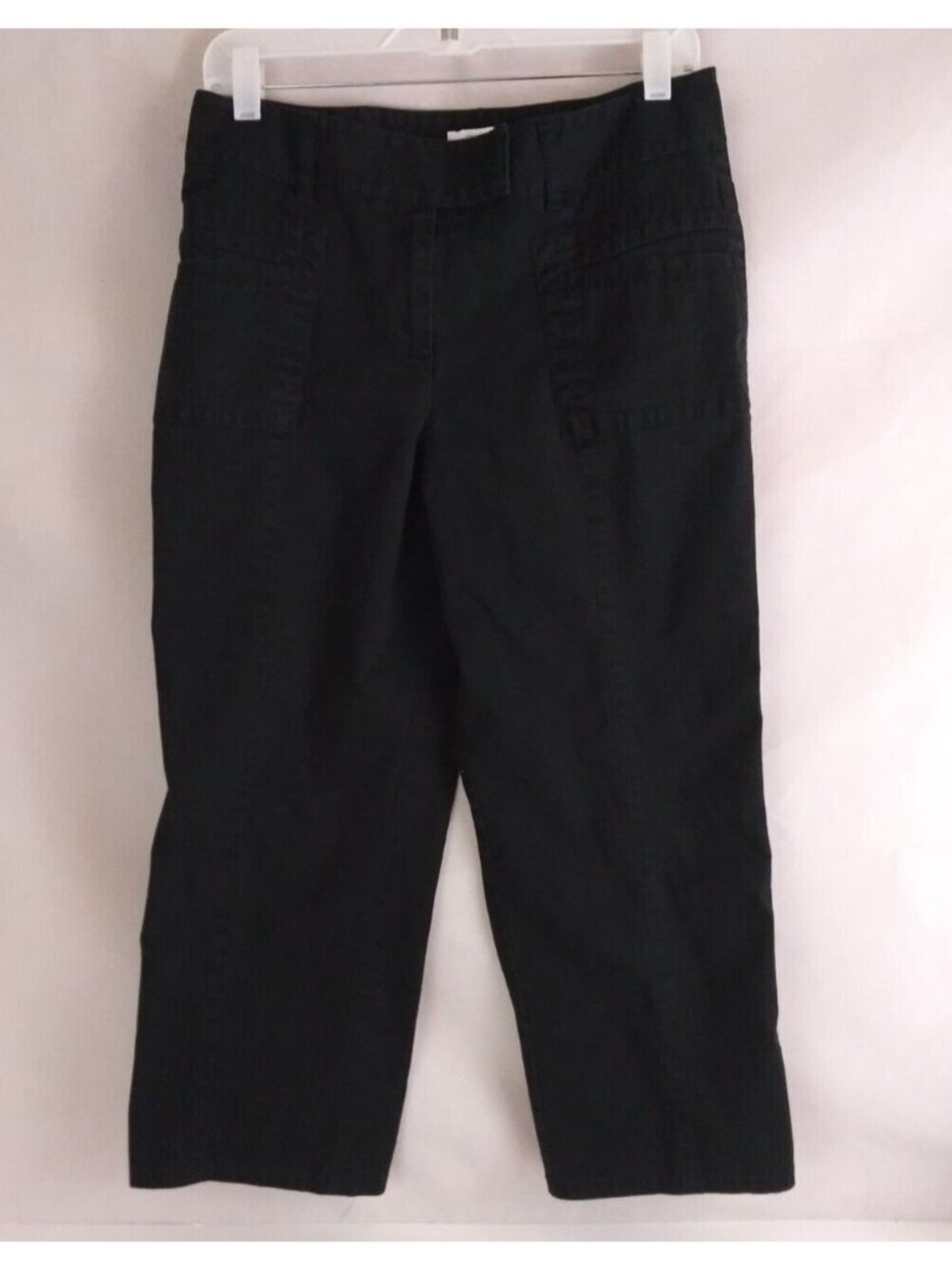 Ann Taylor The Loft Laura Capri Style Dress Pants Black Size 10 Inseam 25"